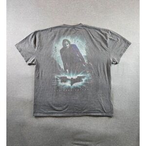 The Dark Knight x American Thrift T Shirt Mens 2XL Gray Why‎ So Serious Joker